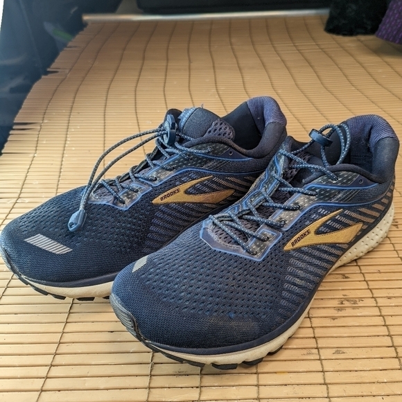 Men\'s Brooks Ghost 12 Running Shoes Sneakers Blue - Size 12. Speed Lock Laces. N main image 9